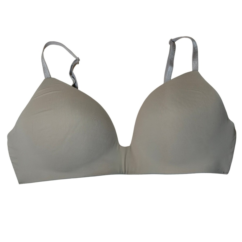 Victoria's Secret T Shirt Lightly‎ Lined Wireless Bra 34C Nude Seamless Comfort